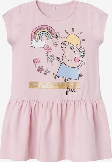 Rochie 'ARINA PEPPAPIG' NAME IT pe albastru deschis / auriu / roz / negru, Vizualizare produs