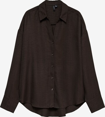 VERO MODA - Blusa 'VMMelaney' em castanho: frente
