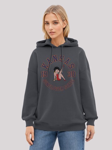 Sweat-shirt 'Betty Boop Kansas Sunflower State' F4NT4STIC en noir : devant