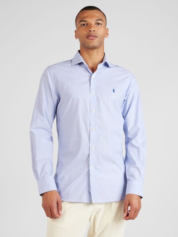 Slim fit Camicia di Polo Ralph Lauren in blu: frontale