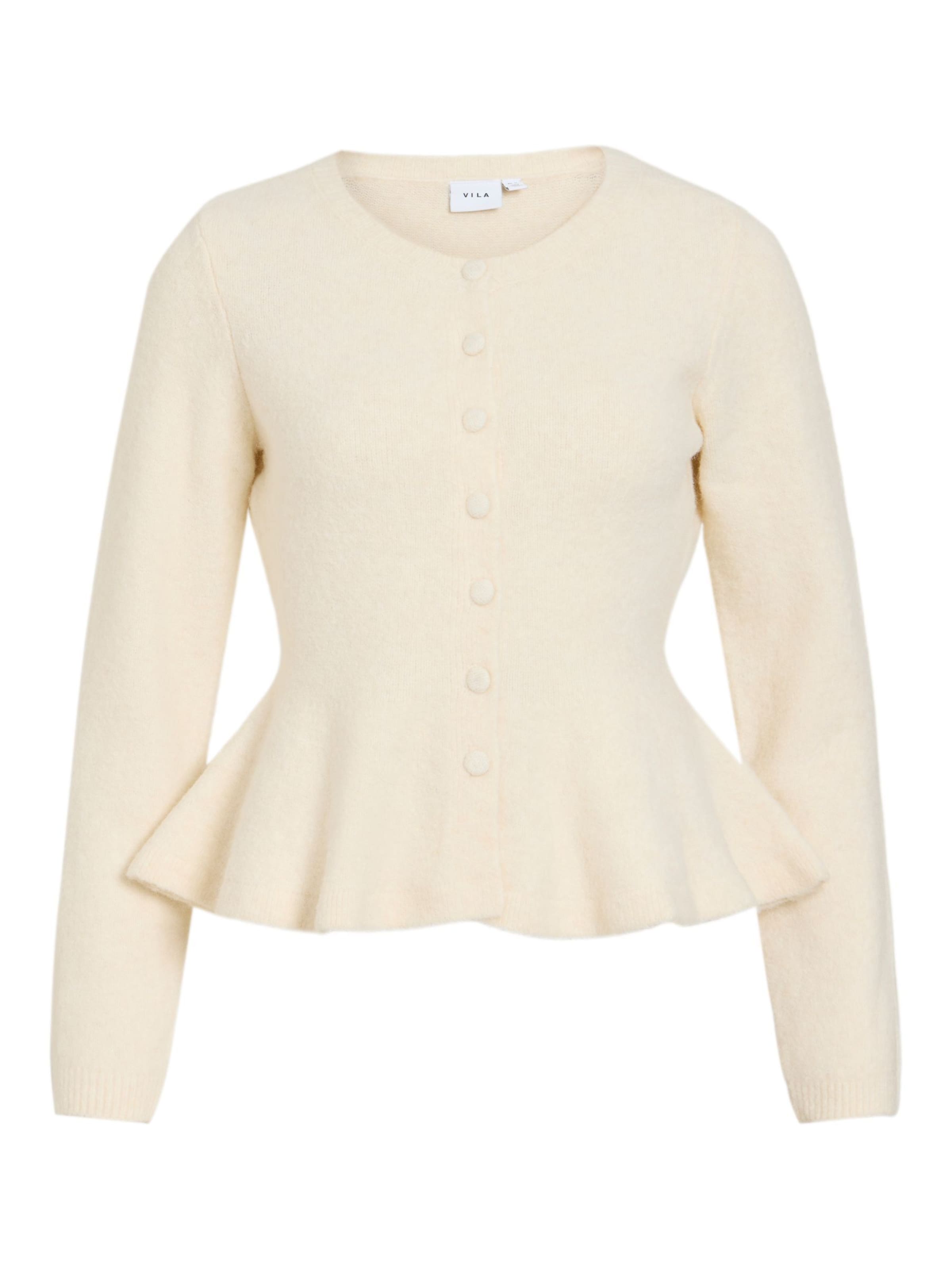VILA Strickjacke 'VILuna' in XS in beige, Produktansicht