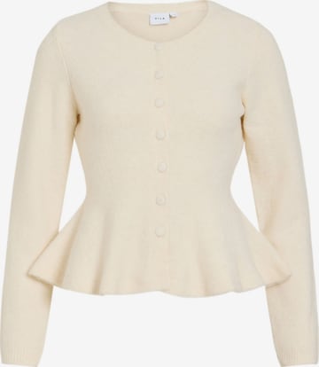 VILA Strickjacke 'VILuna' in Beige: Vorderseite