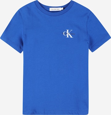 T-Shirt Calvin Klein Jeans en bleu : devant