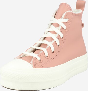 CONVERSE Hög sneaker 'TAYLOR' i rosa: framsida