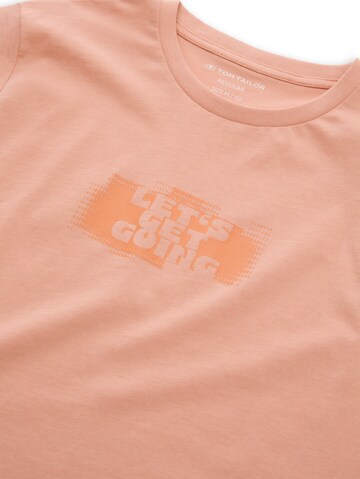 TOM TAILOR Shirt in Orange