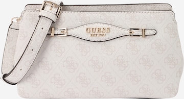 Sac à bandoulière 'KATYA CROSSBODY TOP ZIP' GUESS en blanc : devant