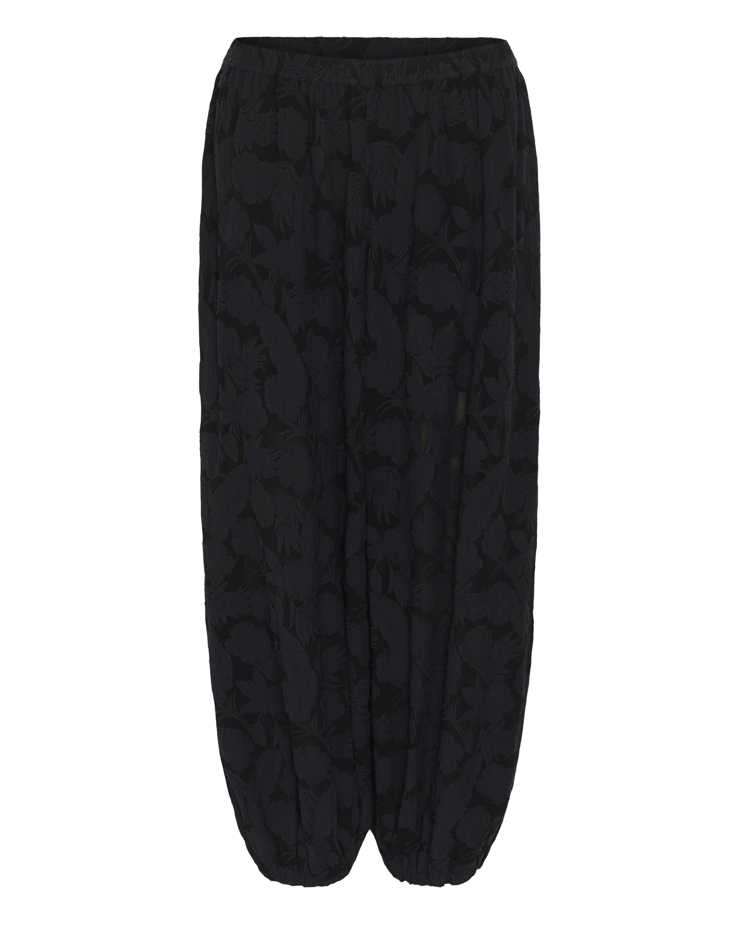 SOAKED IN LUXURY Wide leg Broek 'Felina' in Zwart: voorkant