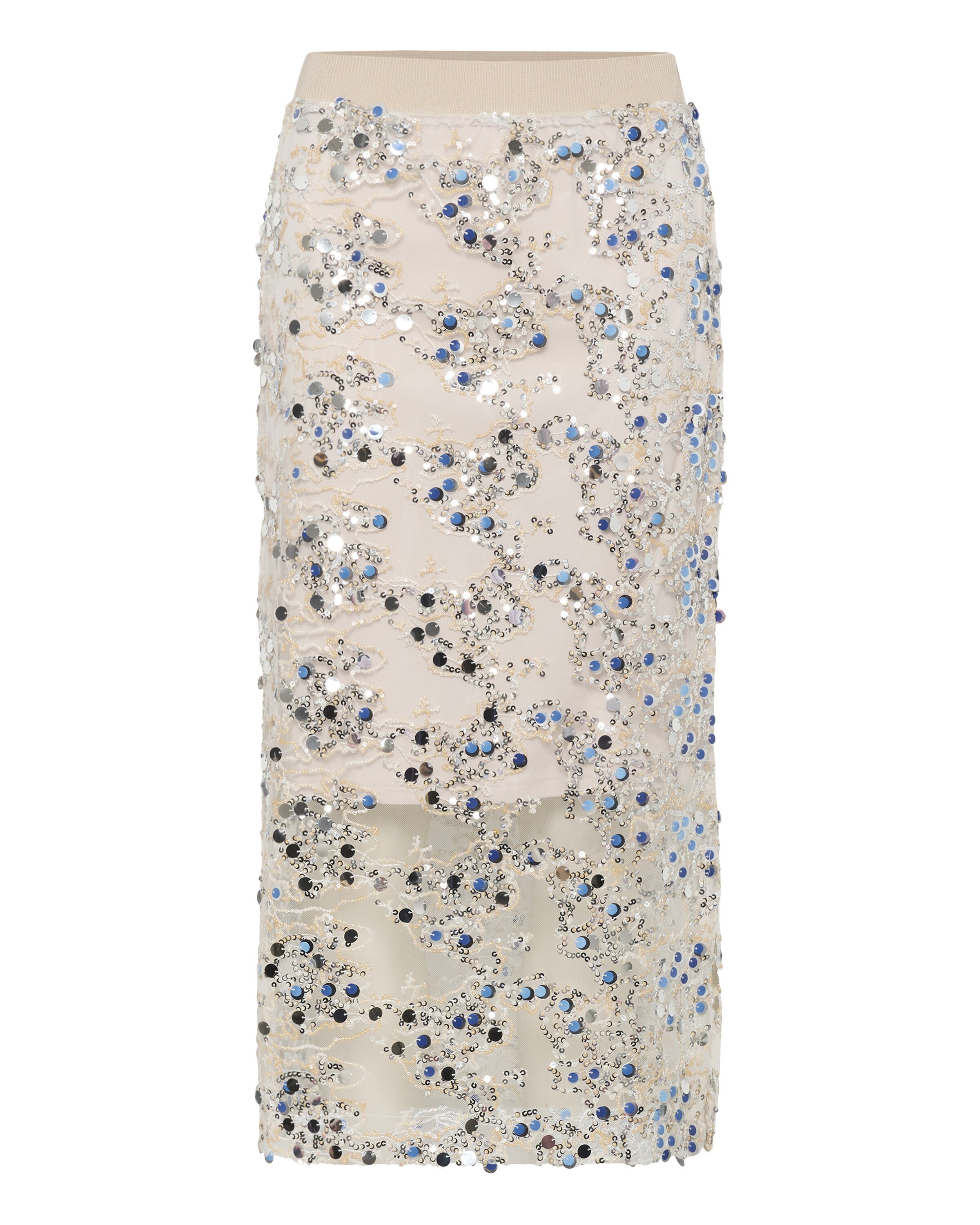 SAINT TROPEZ Rok 'SZNelda' in Beige: voorkant