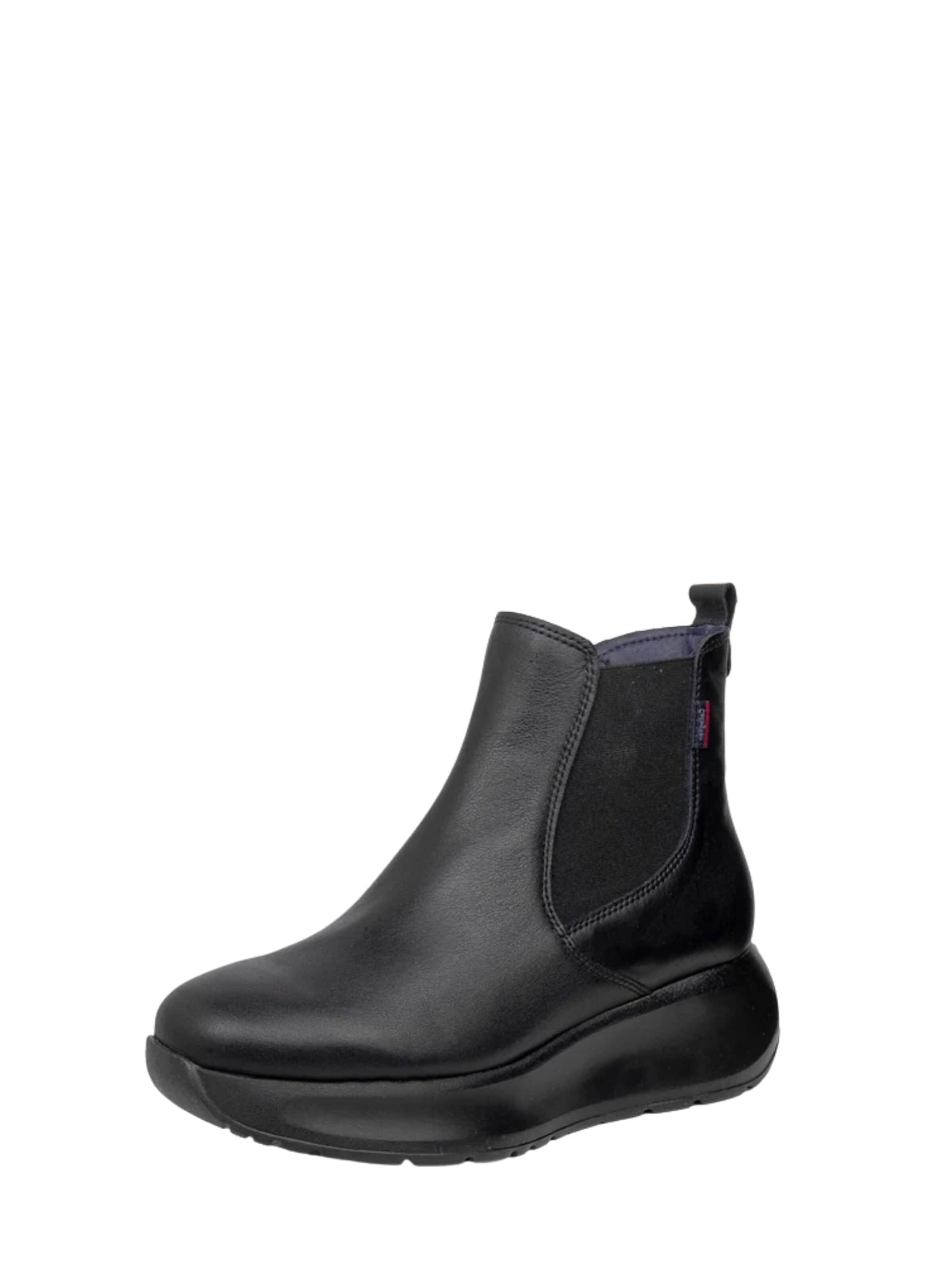 Ankle boots 'Tronchetto Callaghan Grace da donna in pelle marrone tacco 5 cm 61607' di Callaghan in nero: frontale