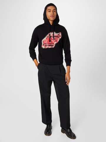 DIESEL Sweatshirt 'GINN' in Zwart