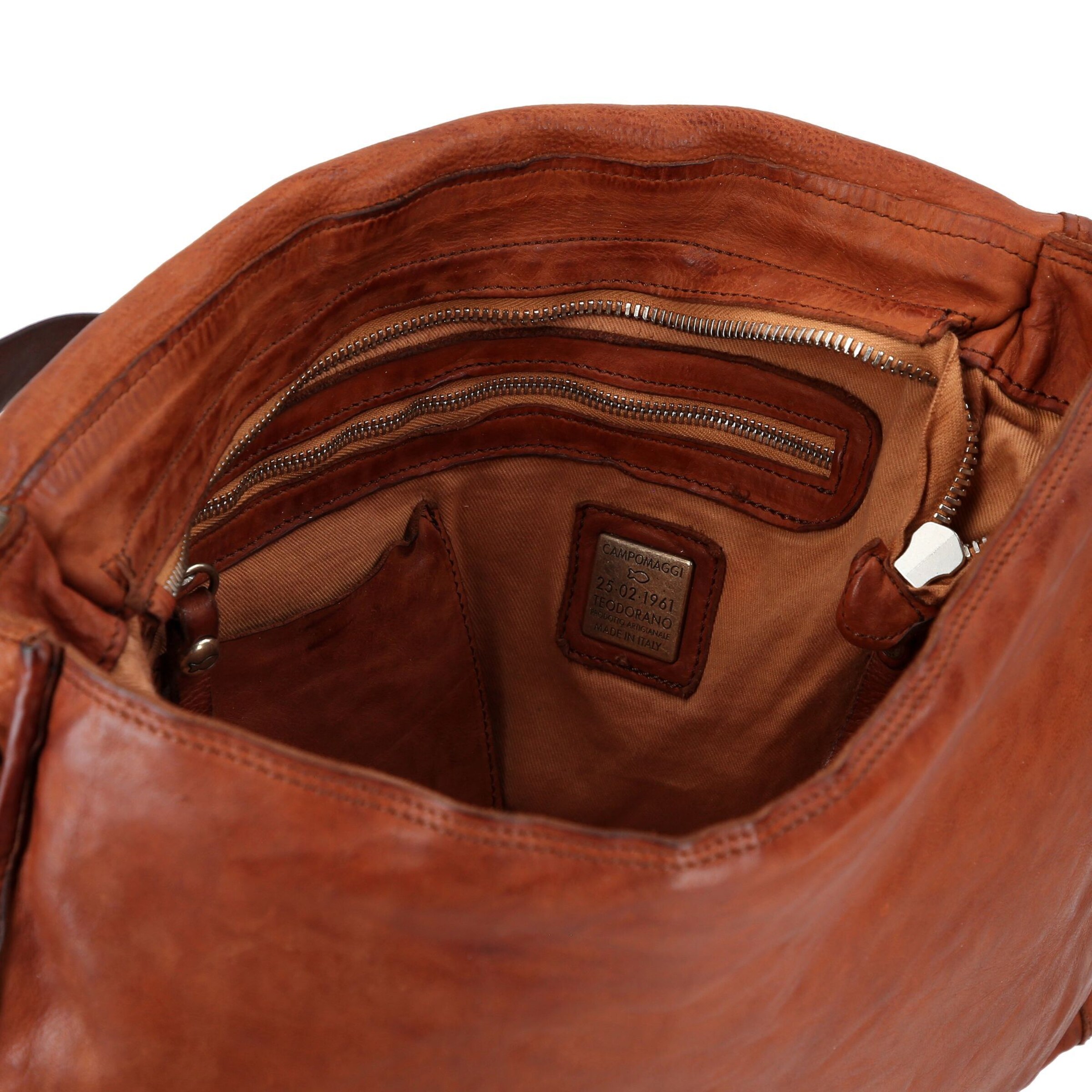 Campomaggi Schoudertas 'Ippocastano' in Bruin