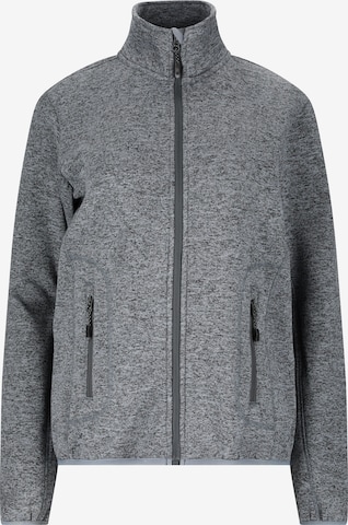 Whistler Athletic Fleece Jacket 'Samani' in Grey: front