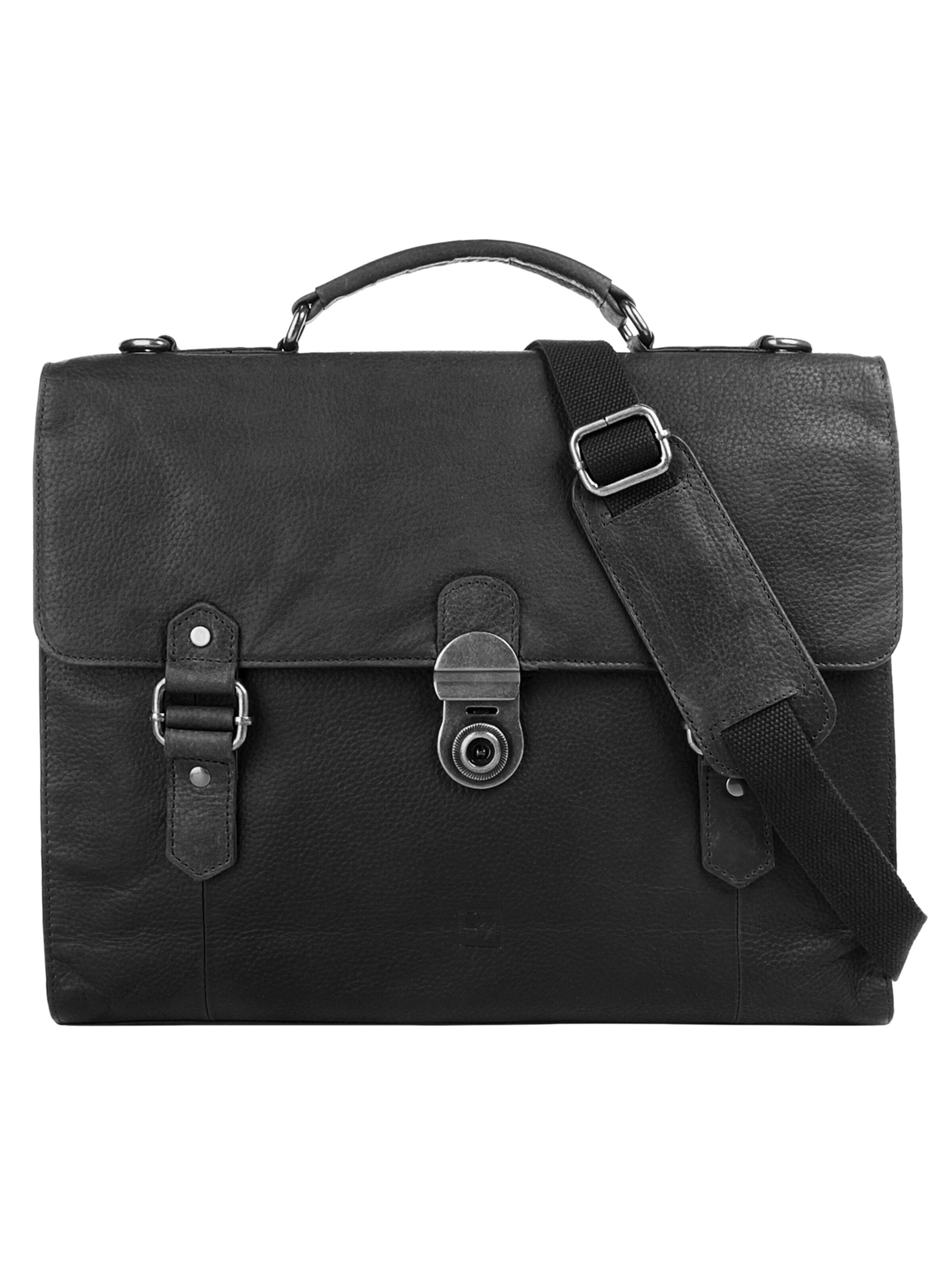 BODENSCHATZ Briefcase in Black: front