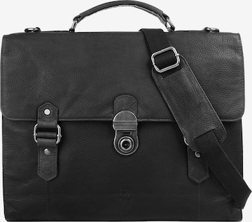 BODENSCHATZ Briefcase in Black: front