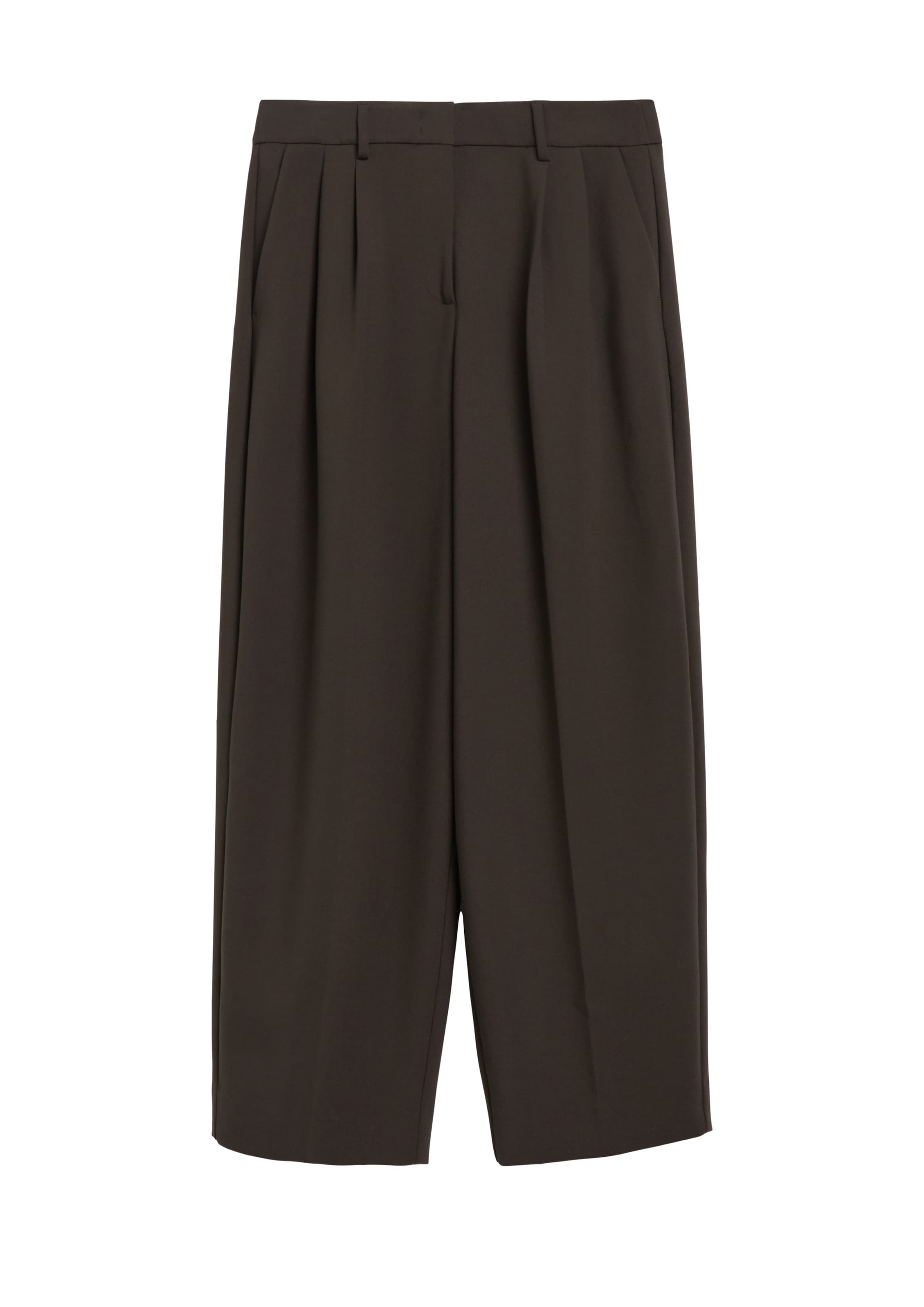 COMMA Wide Leg Hose in Braun: Vorderseite