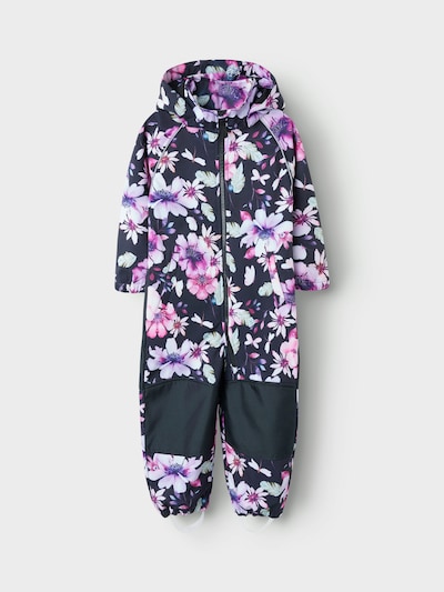 NAME IT Athletic Suit 'NMFAlfa08' in Dark purple / Pitaya / Black / White, Item view