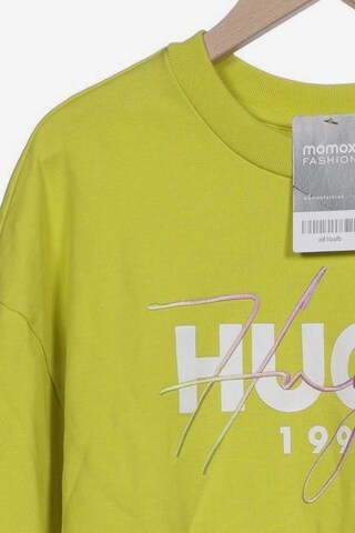 HUGO Sweatshirt & Zip-Up Hoodie in XS in Yellow