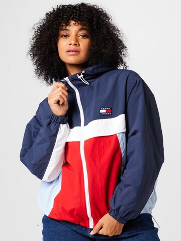 Tommy Jeans Curve Jacke 'CHICAGO' in Blau: predná strana