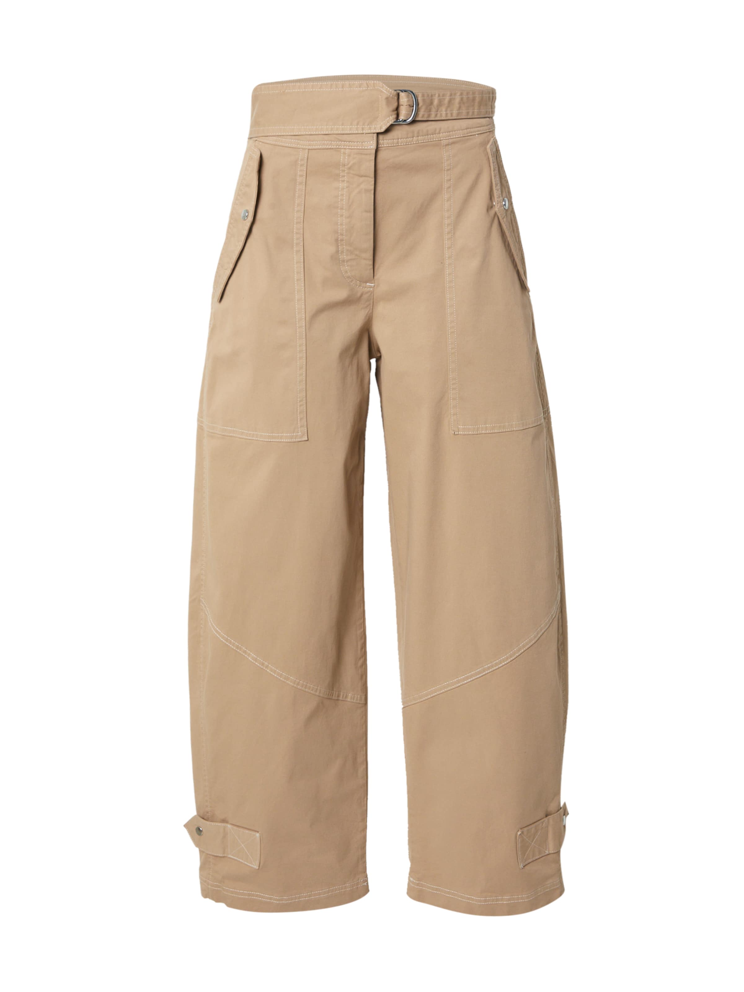 Loosefit Pantaloni &#x27;C_Tulia&#x27; di BOSS in marrone: frontale