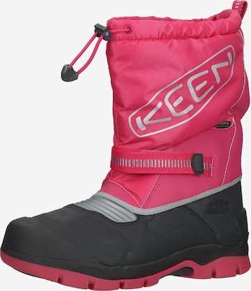 KEEN Boots in Red: front