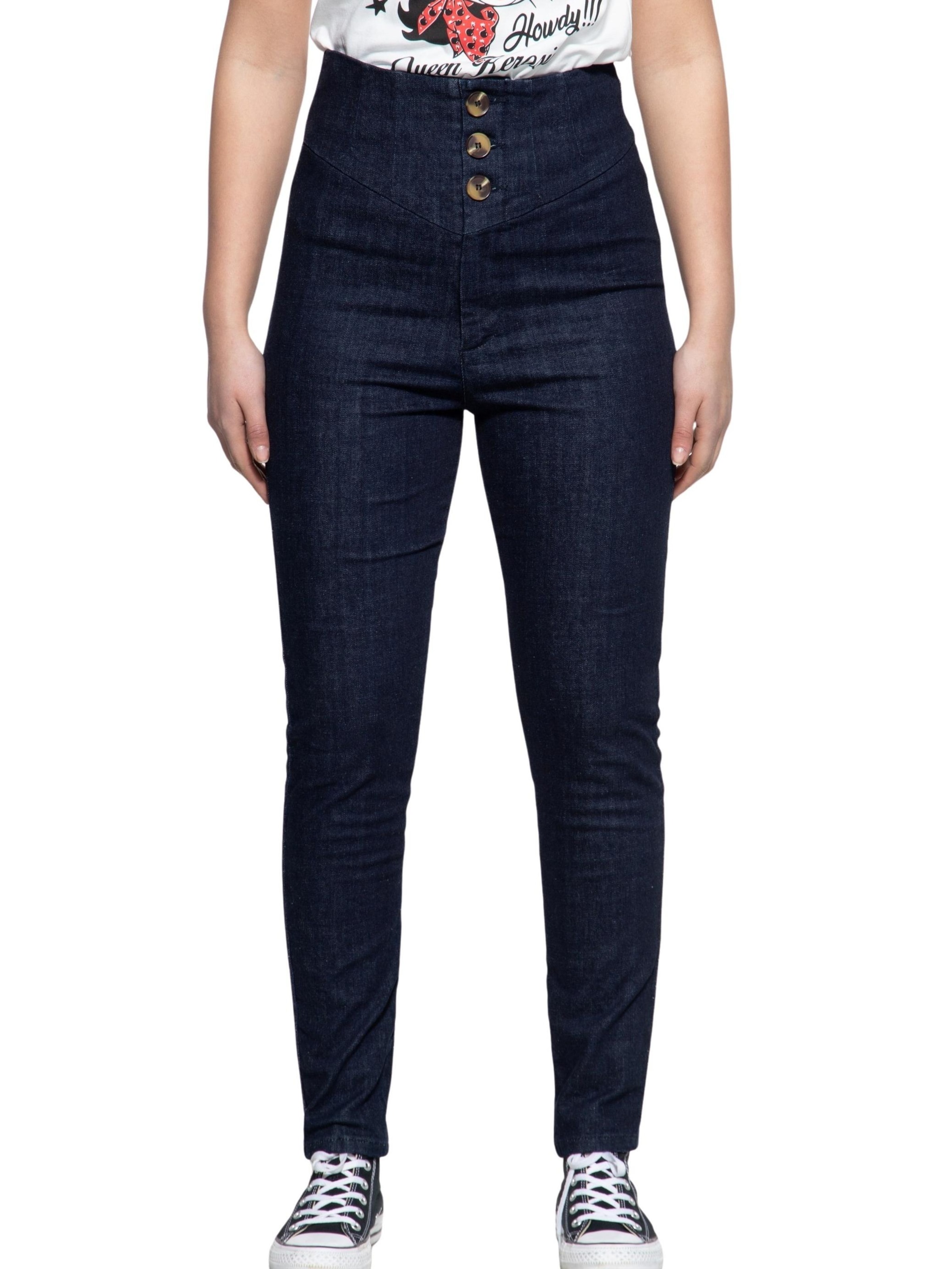 Queen Kerosin Slimfit Jeans‌‌‌‌‌‌‌‌‌‌ in Blau: Vorderseite