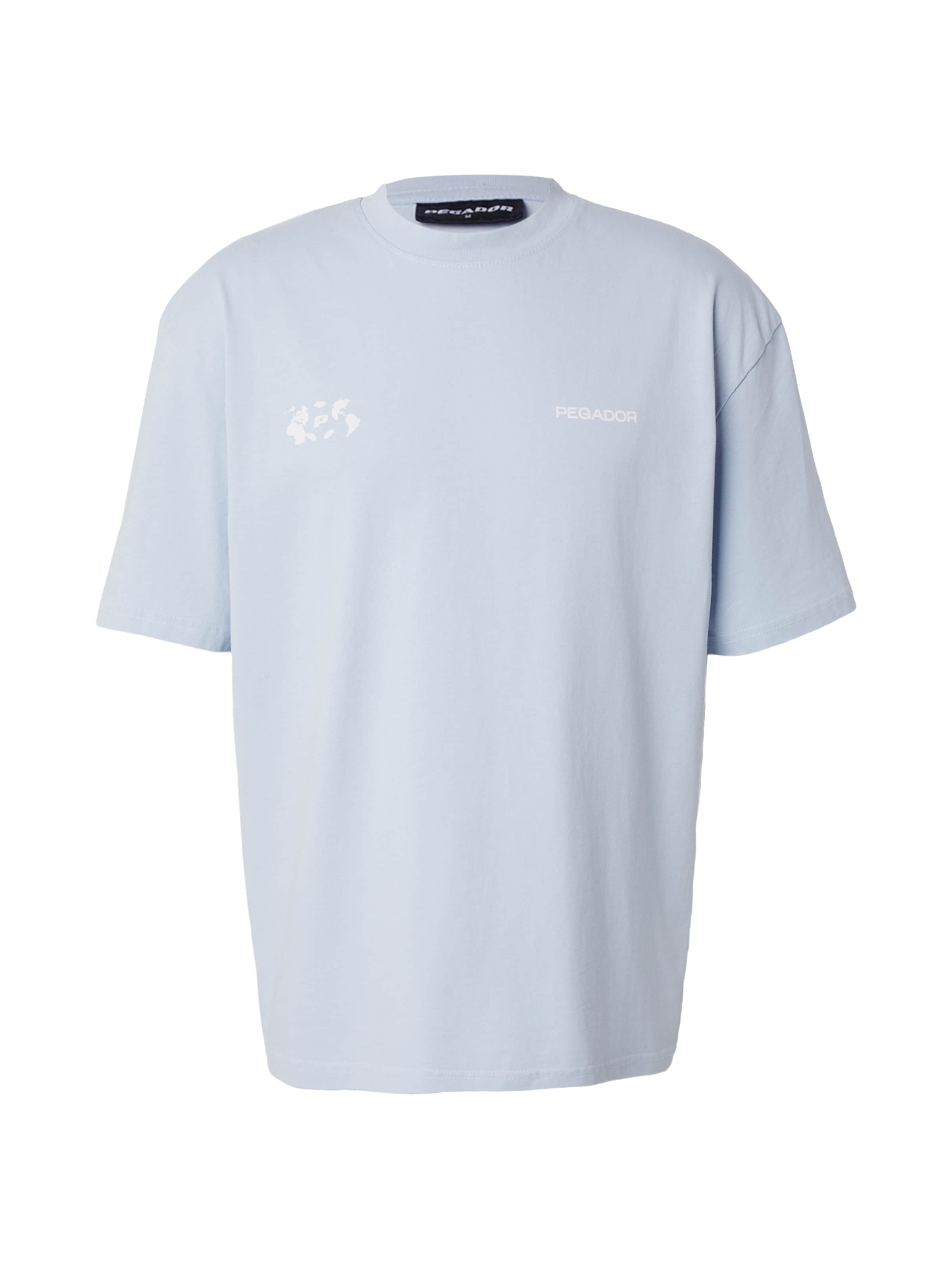 Pegador Bluser & t-shirts 'FOBELLO' i XS i lyseblå / sort / hvid, Produktvisning