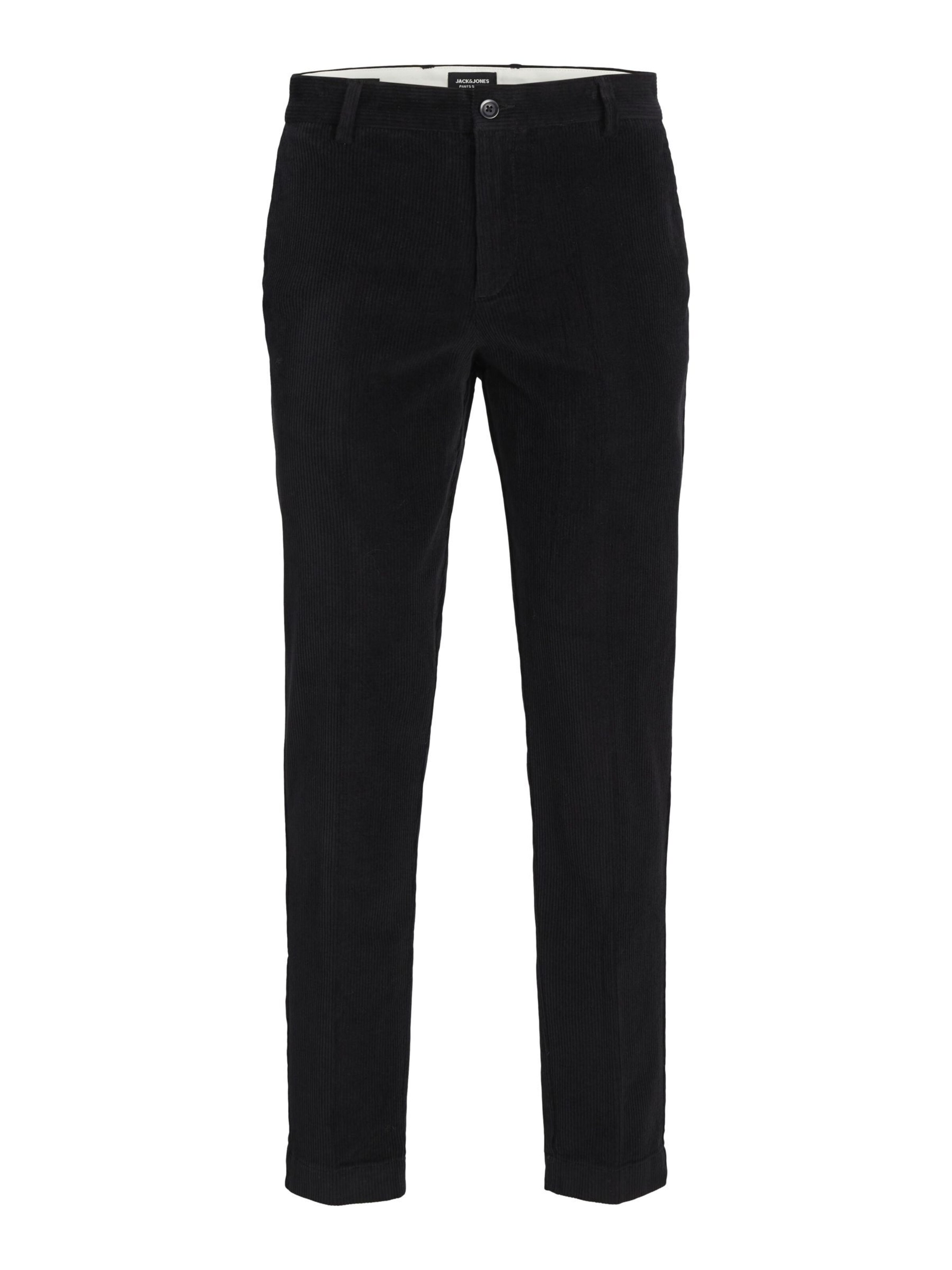JACK & JONES - Tapered Pantalón chino en negro: frente