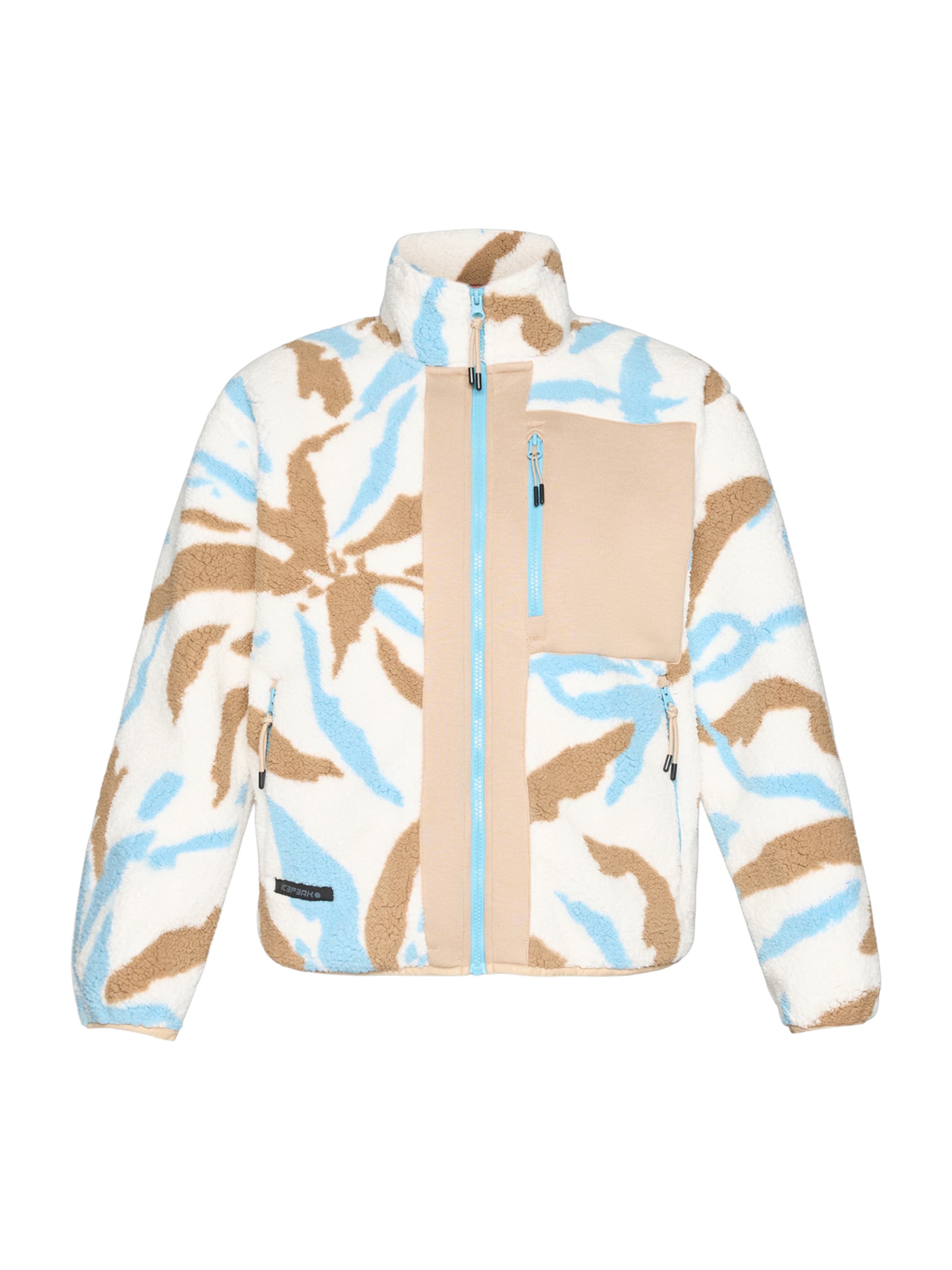 ICEPEAK Λειτουργική ζακέτα φλις 'Addias' σε λευκό: μπροστά