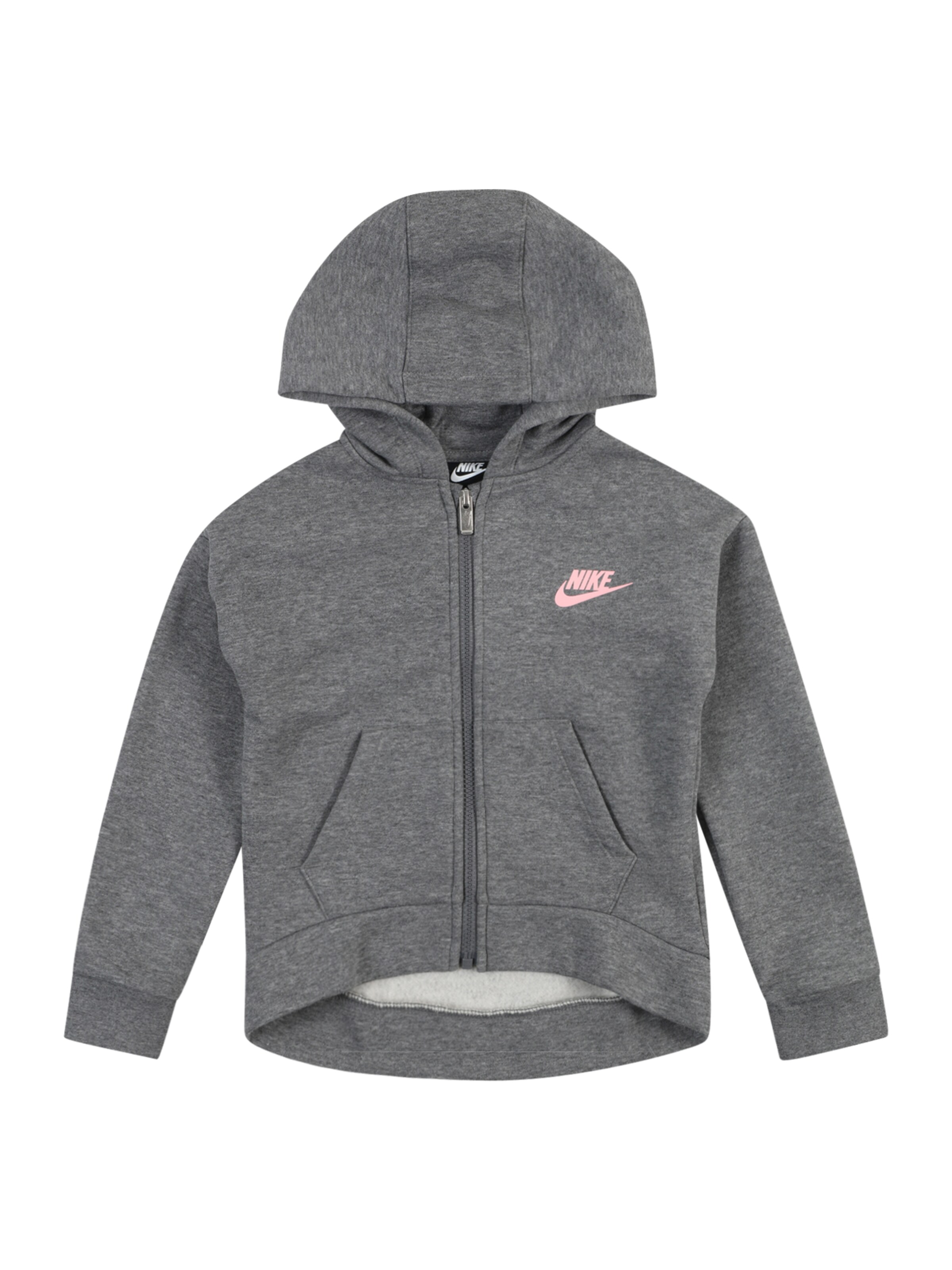 Veste de survêtement 'Club Fleece' Nike Sportswear en gris : devant