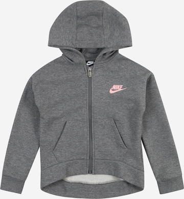 Nike Sportswear Tréning dzseki 'CLUB FLEECE' - szürke: elől