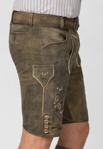 STOCKERPOINT Regular Trachtenshorts 'Herbert' in Braun