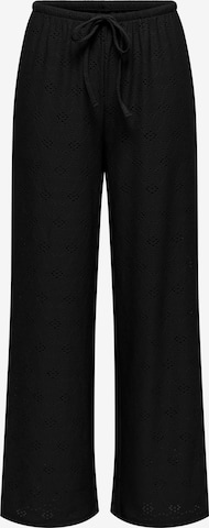 Largi Pantaloni 'ONLSMILLA' de la ONLY pe negru: față
