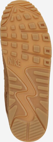 brūns Nike Sportswear Zemie brīvā laika apavi 'Air Max 90 Premium'