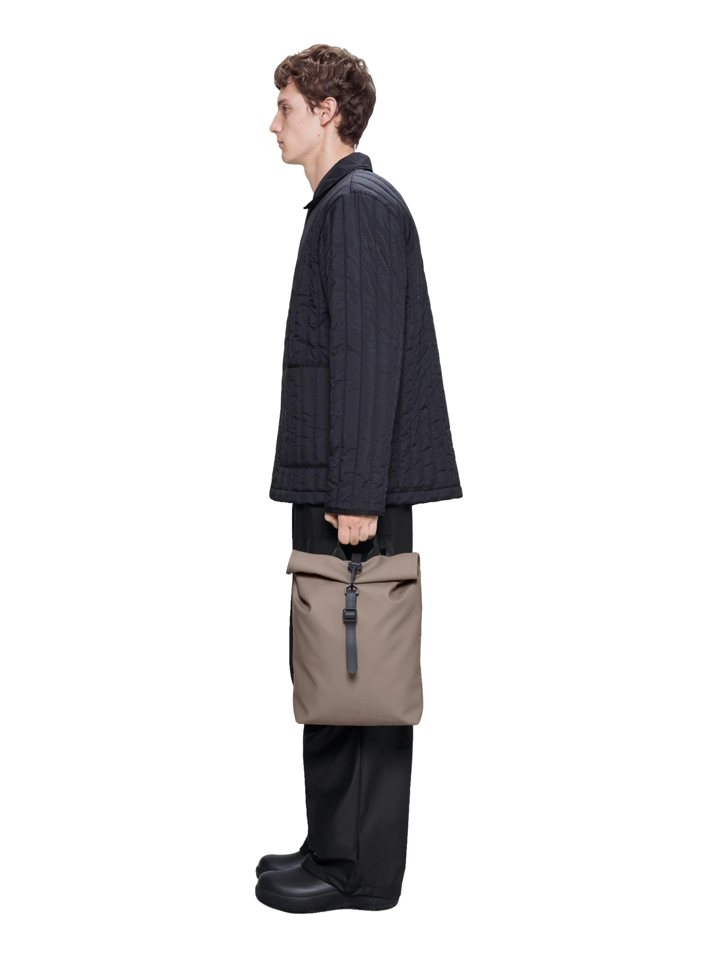 RAINS Rucksack 'Rolltop'‌‌‌‌‌ in Grau