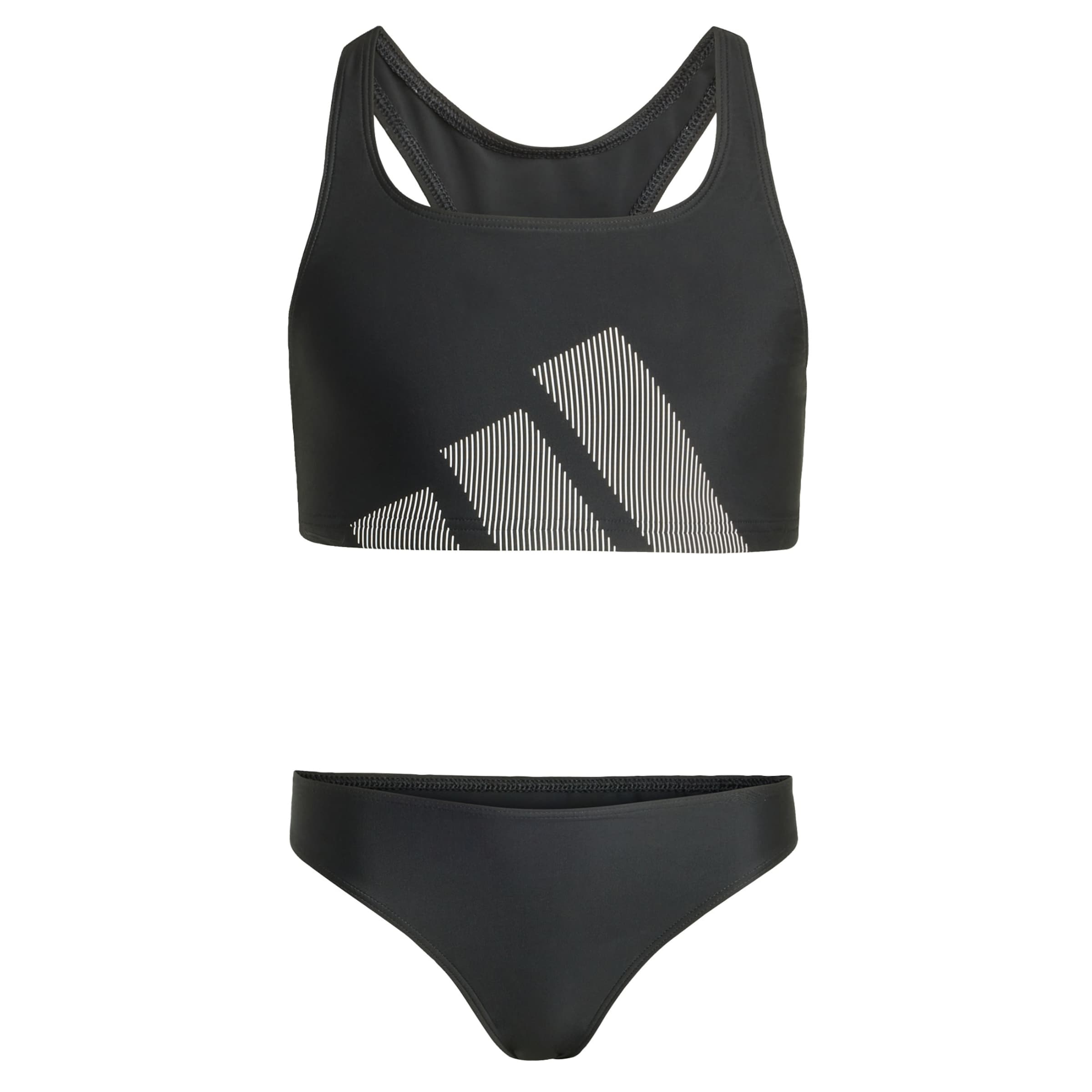 ADIDAS PERFORMANCE Sports swimwear 'Big Logo C-back Bikini Set' in Black: front