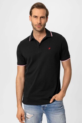 DENIM CULTURE T-shirt 'ARVID ' i svart: framsida