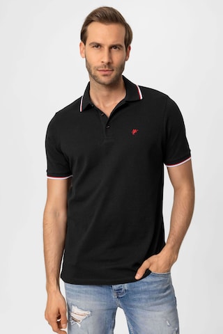 DENIM CULTURE - Camiseta 'ARVID ' en negro: frente
