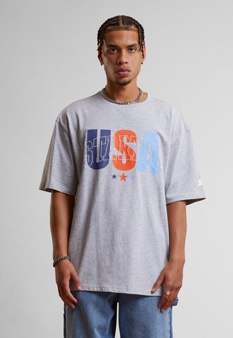 Starter Black Label T-shirt 'USA' i grå: framsida