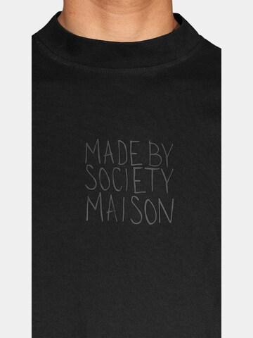 Maglietta 'Off Record T-Shirt - T17654' di Made By Society in nero