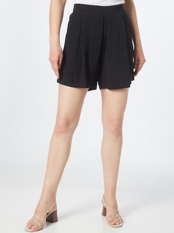 BRUUNS BAZAAR Loose fit Pleat-front trousers 'Lilli' in Black: front