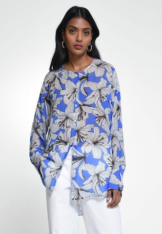 St. Emile Blouse in Blauw: voorkant