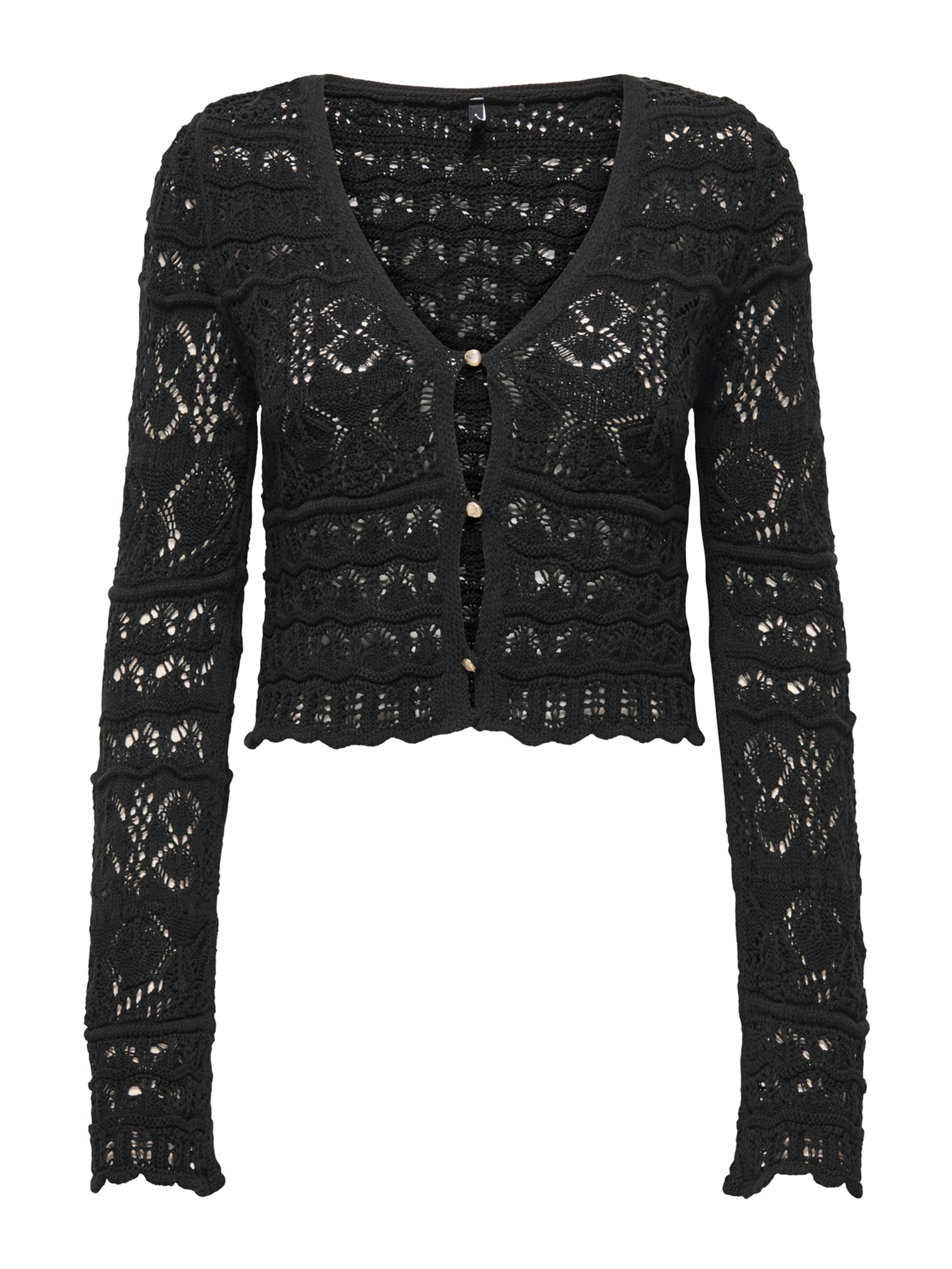 ONLY Kardigán 'ONLCOLETTE' - fekete: elől