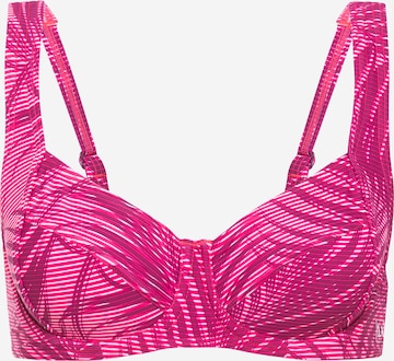 Bustier Hauts de bikini sport LASCANA ACTIVE en rose : devant