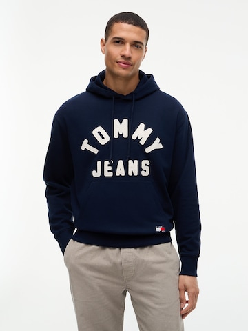 Tommy Jeans Zip-Up Hoodie 'Classic' in Blue: front