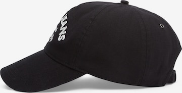 Tommy Jeans - Gorra 'ARCHIVE' en negro: frente