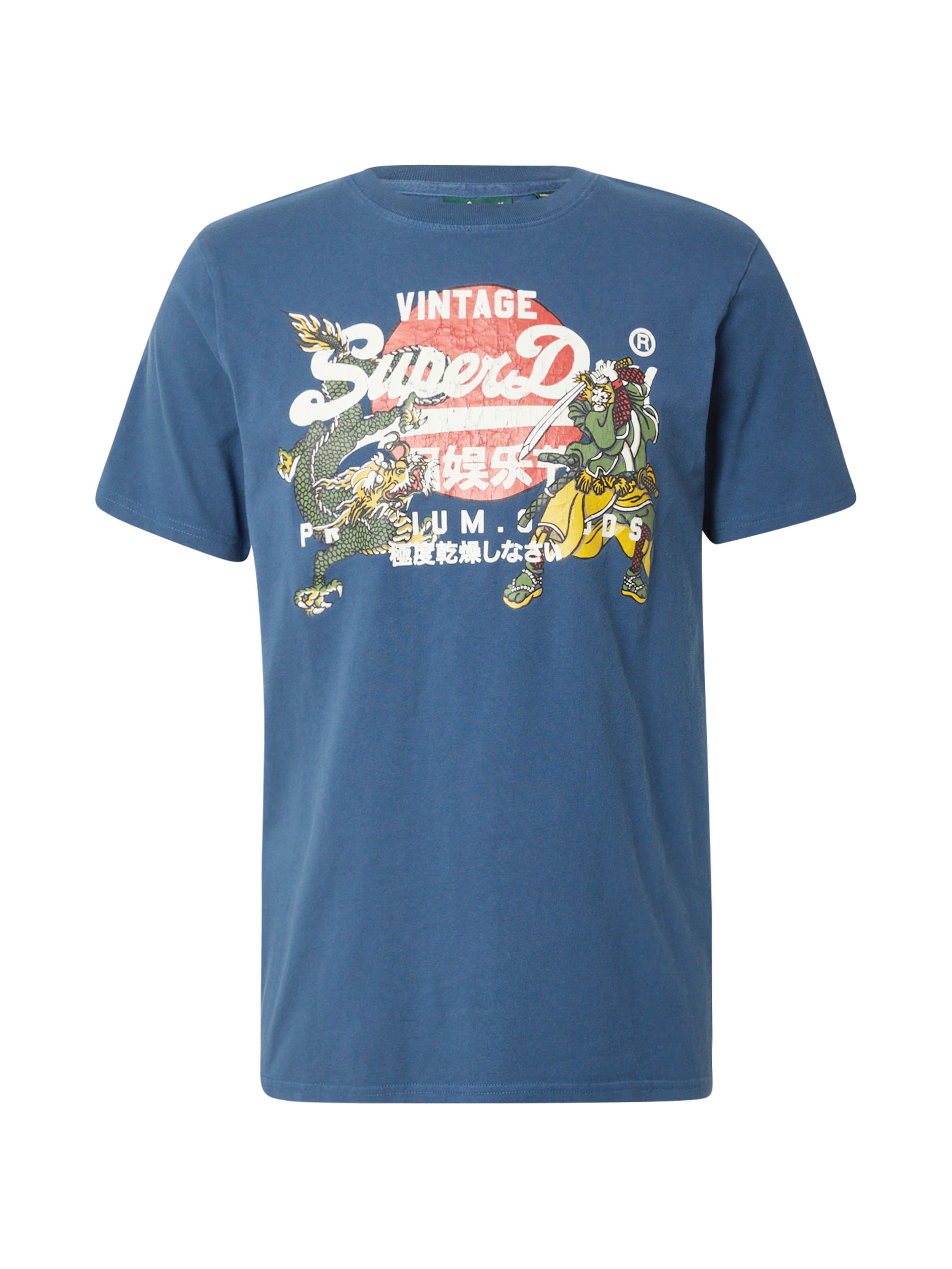 Maglietta 'Tokyo' di Superdry in blu: frontale