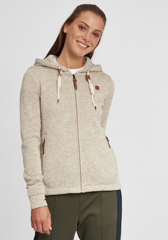 Oxmo Fleecejacke 'Thory' in Beige: predná strana