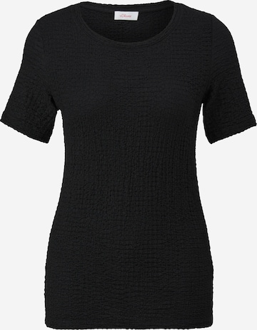 T-shirt s.Oliver en noir : devant