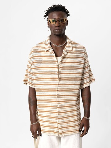 VAMOS CLO Overhemd in Beige: voorkant