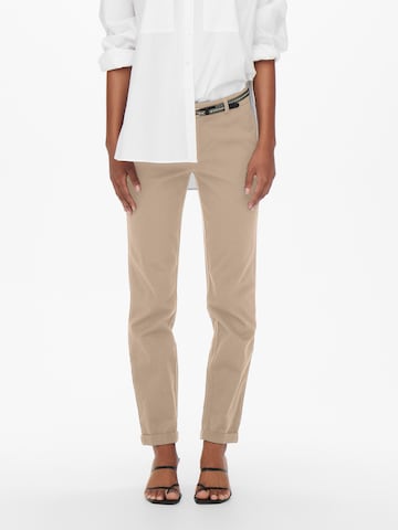 ONLY Regular Chino 'BIANA-MAREE' in Beige: voorkant